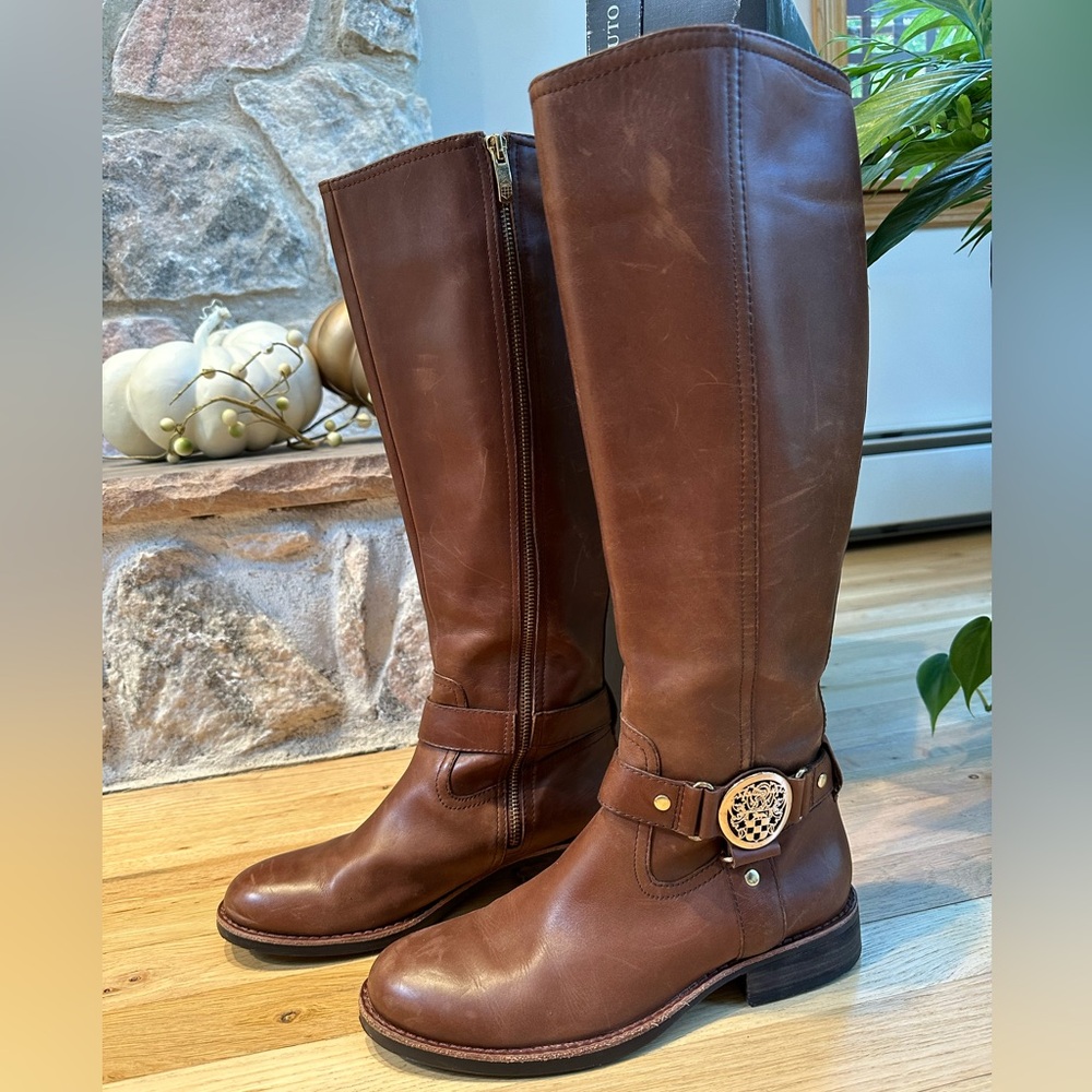 Vince Camuto Leather Riding Style Boots